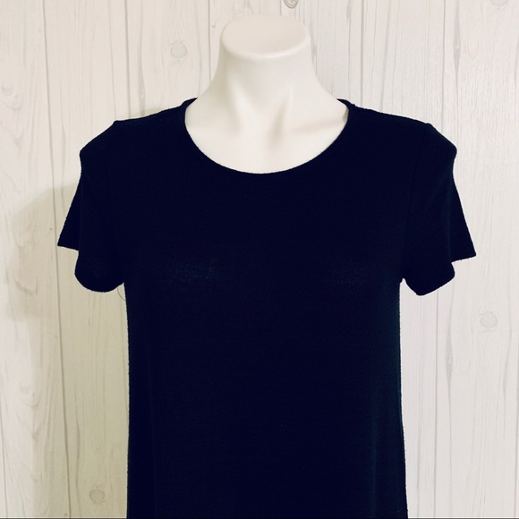 Gap Sz Medium Black Short Sleeve Knit T Shirt Dress - Picture 3 of 6